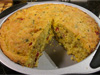 Corn Bread with Basil, Roasted Peppers and Jack Cheese