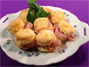 Cheddar Cheese and Ham Biscuits